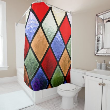 Stained Glass Shower Curtain
