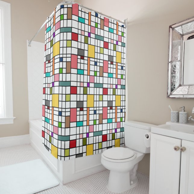 Stained Glass  Shower Curtain (In Situ)