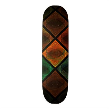 Stained Glass Skateboard Deck by StellarEmporium at Zazzle