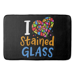 Stained Glass Stained Glass Artist Bath Mat