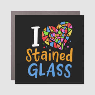 Stained Glass Stained Glass Artist Car Magnet