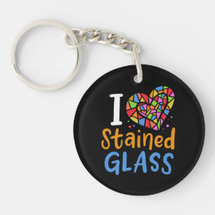 Stained Glass Stained Glass Artist Keychain
