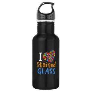 Stained Glass Stained Glass Artist Stainless Steel Water Bottle