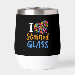 Stained Glass Stained Glass Artist Thermal Wine Tumbler