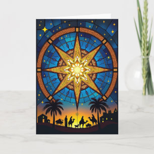 Stained Glass Star Card
