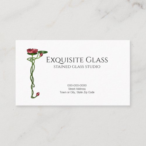 Stained Glass Studio Business Card