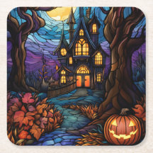 Stained Glass style haunted house