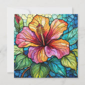 Stained glass style hibiscus (Front)