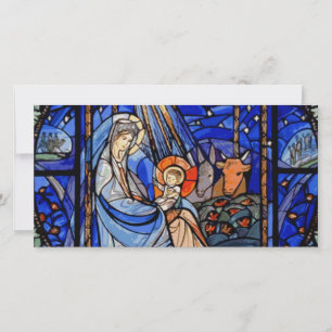 Stained Glass Style Nativity