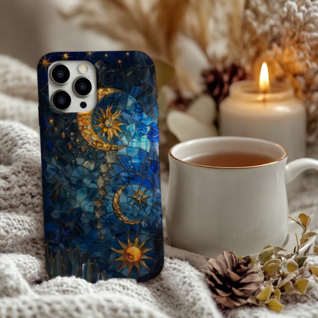 Stained Glass Sun and Moon Design iPhone Case (Creator Uploaded)