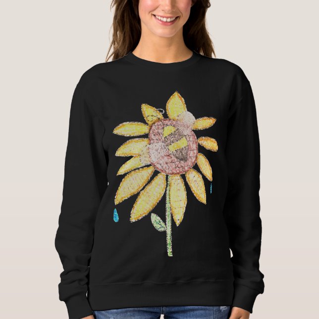 stained glass sunflower sweatshirt (Front)