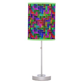 Stained-Glass Table Lamp; Stained-Glass Look 20