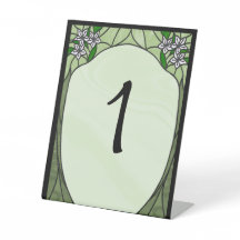 Stained Glass Table Number
