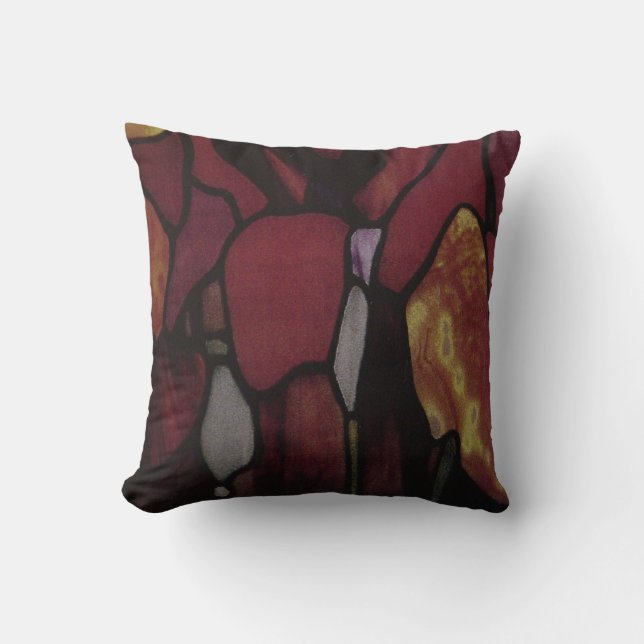 STAINED GLASS THROW PILLOW (Front)
