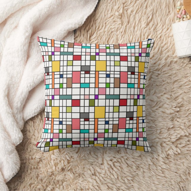 Stained Glass  Throw Pillow (Blanket)