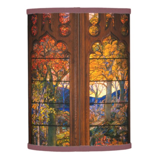 Stained glass tiffany look Victorian elegant  Lamp Shade (Back)