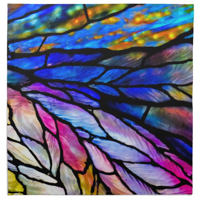 Stained Glass, Tiffany - Style,  Cloth Napkin (Front)