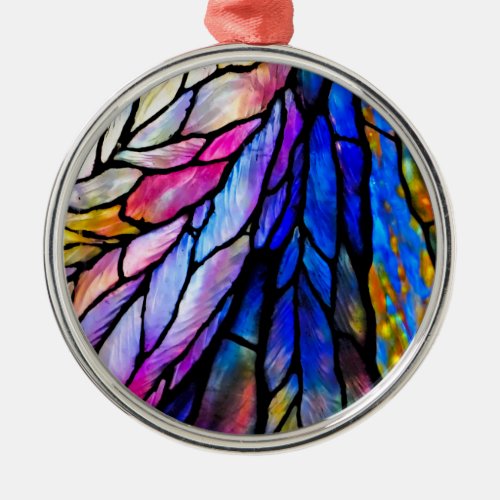 Stained Glass Tiffany _ Style  Metal Ornament