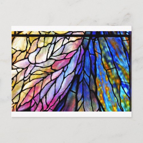 Stained Glass Tiffany _ Style  Postcard