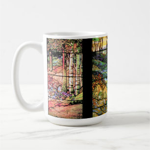 Stained Glass Tiffany Window Psalms 42:1 Deer Mug