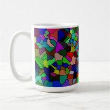 Stained Glass Tilted Tile 15oz Mug