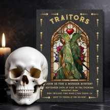 Stained Glass Traitors Tarot Card Murder Mystery
