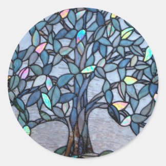 Stained Glass "Tree Panel" sticker
