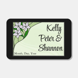 Stained Glass Triad Wedding Matchboxes