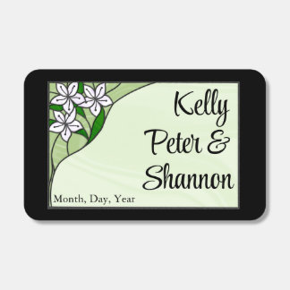 Stained Glass Triad Wedding Matchboxes
