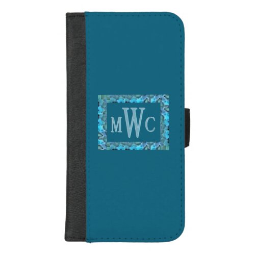 Stained_Glass Turquoise_MWC iPhone 87 Plus Wallet Case