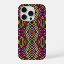 Stained Glass Vibe Colorful Jewels Pattern
