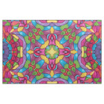 Stained Glass Vintage Purple Kaleidoscope Fabric