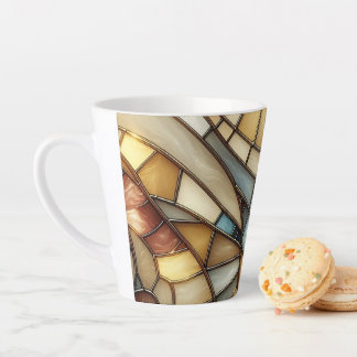 Stained Glass Waves Latte Mug