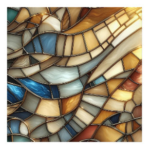 Stained Glass Waves Photo Print
