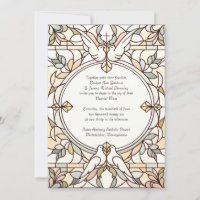 Stained Glass Wedding Invitation