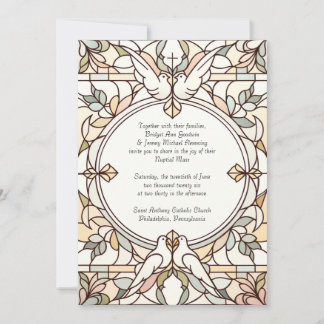 Stained Glass Wedding Invitation