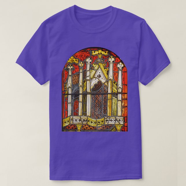 Stained Glass Window 1 of T-Shirt (Design Front)
