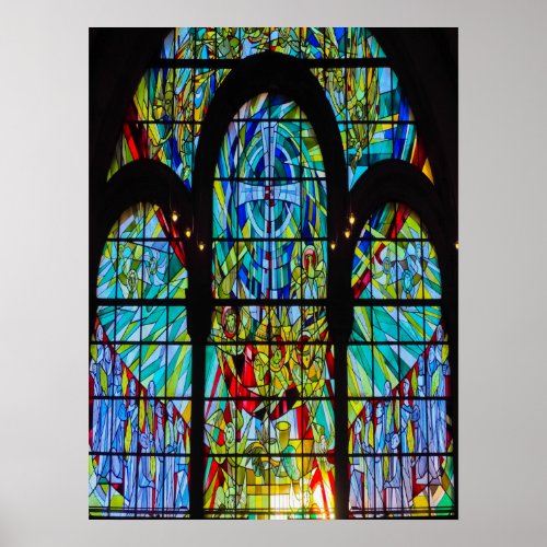 Stained Glass Window Art Poster