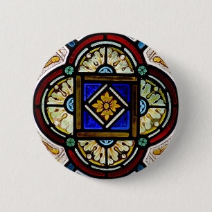 Stained Glass Window Button