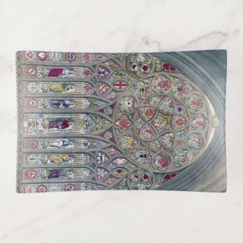 Stained glass window cathedral church illustration trinket tray