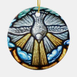 Stained Glass Window Dove Ornament at Zazzle