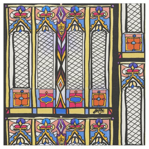 Stained Glass Window Fabric