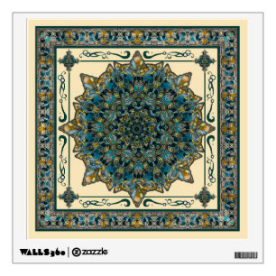 Stained Glass Window Frame Mandala Decal