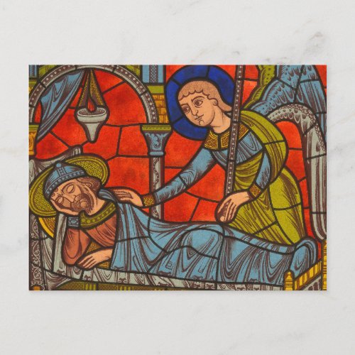 Stained Glass Window from Chartres Cathedral Postcard