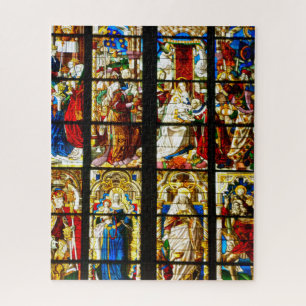 Stained Glass Window in Cologne Cathedral, Germany Jigsaw Puzzle