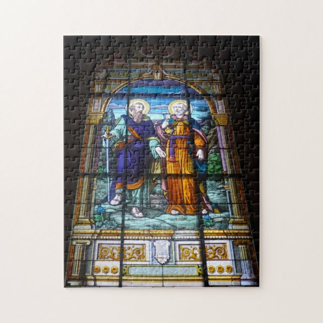 stained glass window jigsaw puzzle (Vertical)