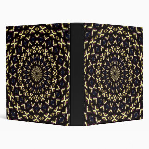 Stained Glass Window Kaleidoscope 11 3 Ring Binder