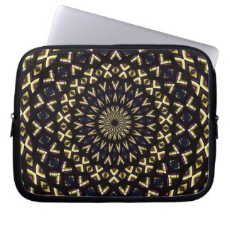 Stained Glass Window Kaleidoscope 11 Laptop Sleeve
