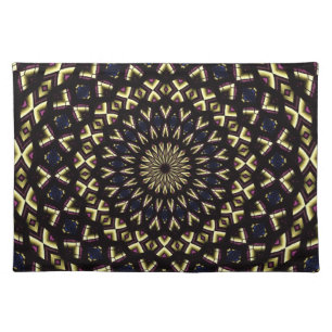 Stained Glass Window Kaleidoscope 11 Placemat