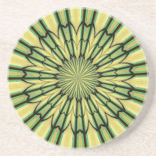 Stained Glass Window Kaleidoscope 20 Drink Coaster